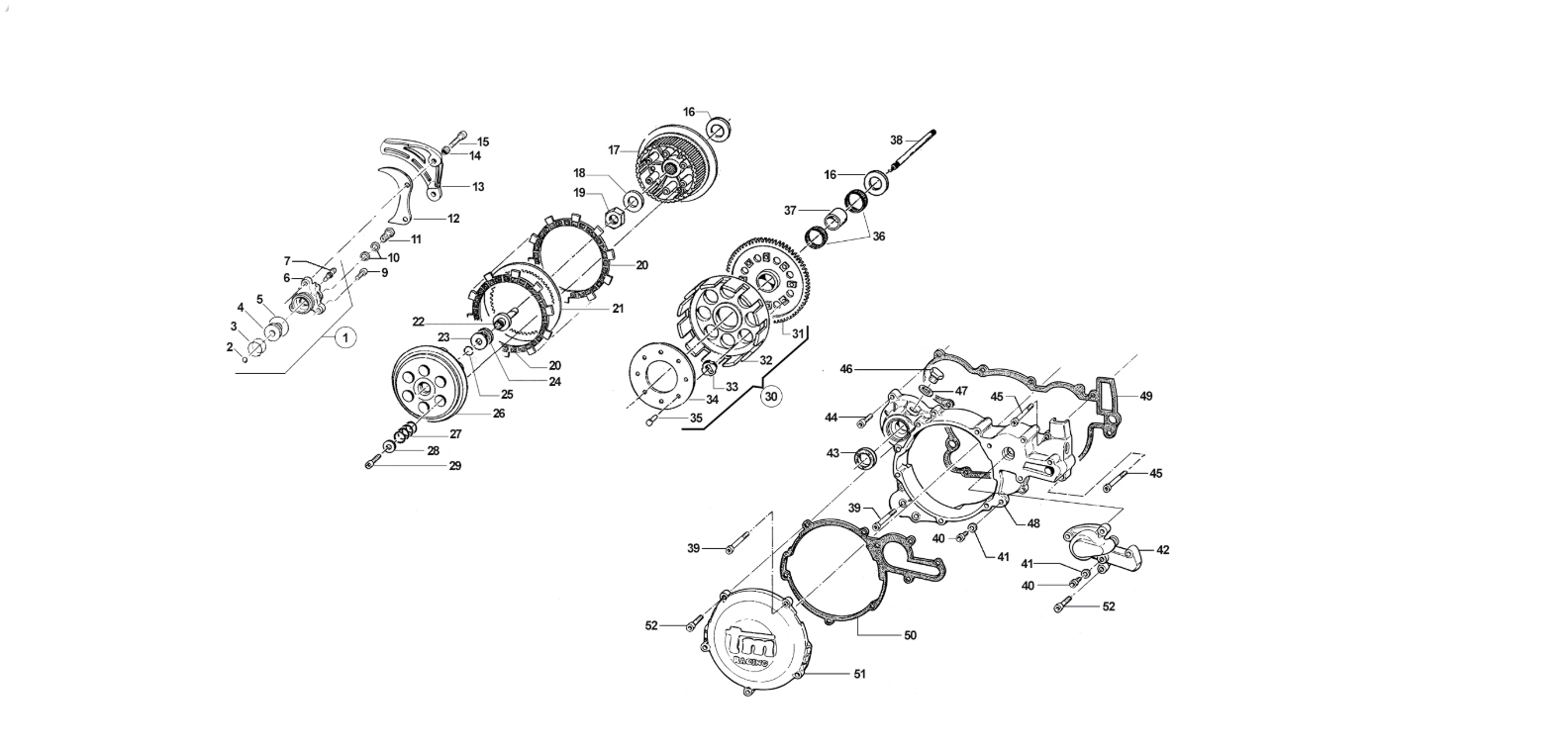 2T 250/300 EN/MX 2012 - MOTOR - EMBRAGUE